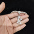 Custom Block Crown Initial Pendant Tennis Chain