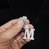 Custom Block Crown Initial Pendant Tennis Chain