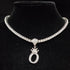 Custom Block Crown Initial Pendant Tennis Chain