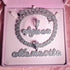 Custom Brush Script Name Pendant with FREE Baguette Tennis Chain