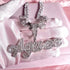 Custom Brush Script Name Pendant with FREE Baguette Tennis Chain