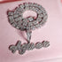 Custom Brush Script Name Pendant with FREE Baguette Tennis Chain