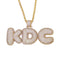 Custom Bubble Letter Name Chain Necklace