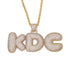 Custom Bubble Letter Name Chain Necklace