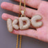 Custom Bubble Letter Name Chain Necklace