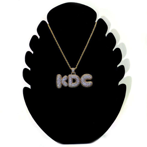 Custom Bubble Letter Name Chain Necklace