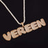 Custom Bubble Name or Letter Necklace - Personalized Jewelry for Men & Women
