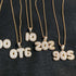 Custom Bubble Name or Letter Necklace - Personalized Jewelry for Men & Women