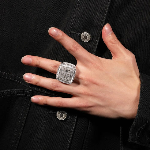 Custom Fully Iced Name Boss Ring