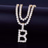 Custom Gold Tennis Letter Necklace