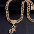 Custom Heart Frosty Initial Cuban Necklace