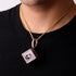 Custom Iced Out 3D Dice Photo Pendant