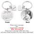 Custom Name and Photo Couple Keychain with Calendar Date
