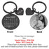 Custom Name and Photo Couple Keychain with Calendar Date