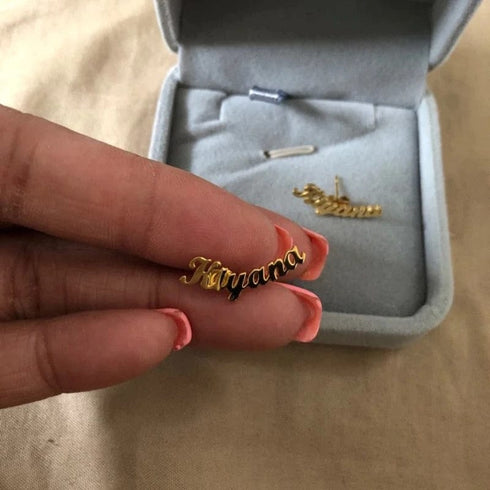 Custom Name Kid's Stud Earrings