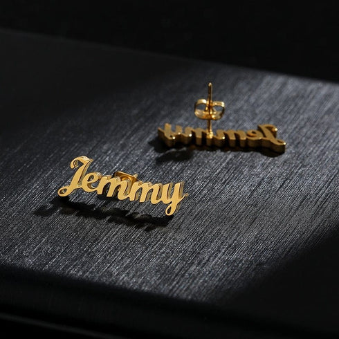 Custom Name Kid's Stud Earrings