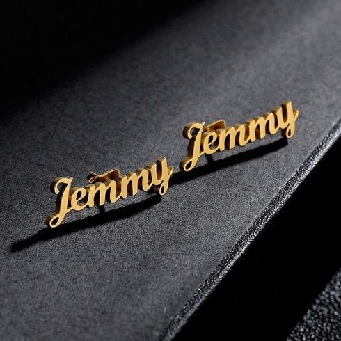 Custom Name Kid's Stud Earrings