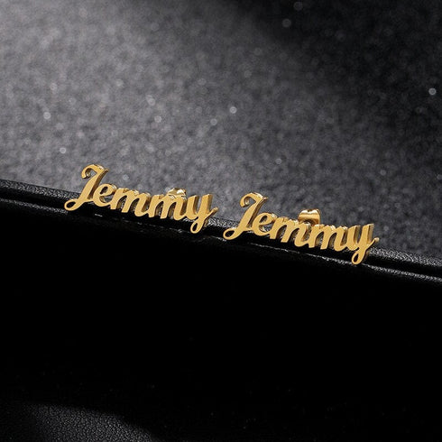 Custom Name Kid's Stud Earrings