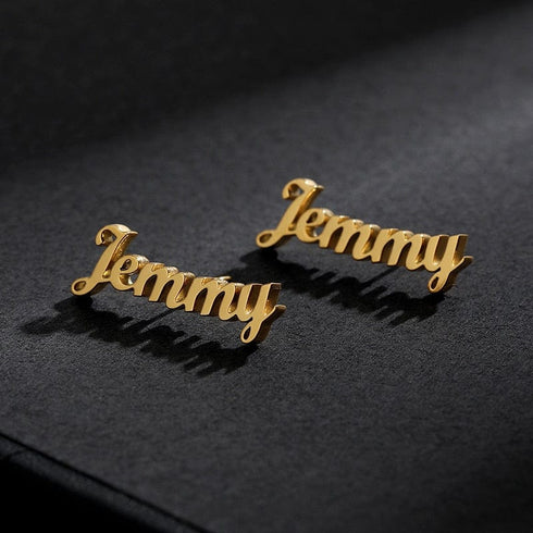 Custom Name Kid's Stud Earrings