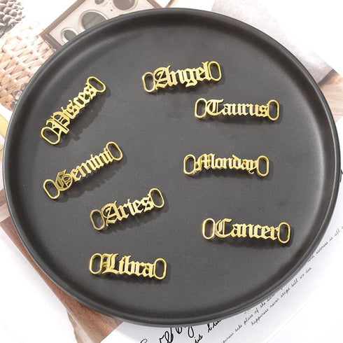 Custom Name Shoe Buckles Shoelace Decoration Charm (2-pack set)