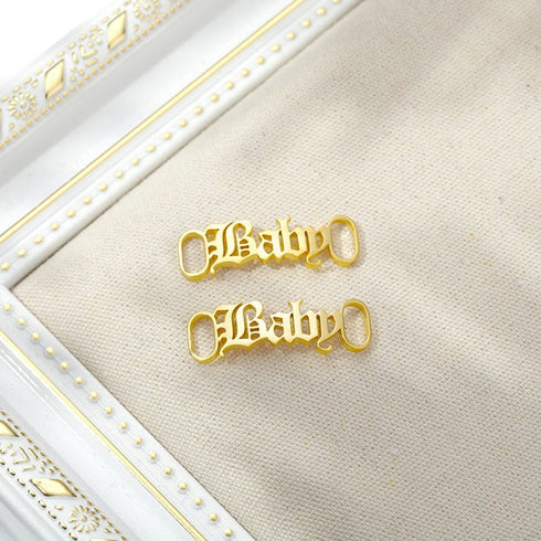 Custom Name Shoe Buckles Shoelace Decoration Charm (2-pack set)