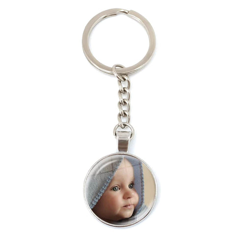 Custom Photo Baby Keychain with Charms