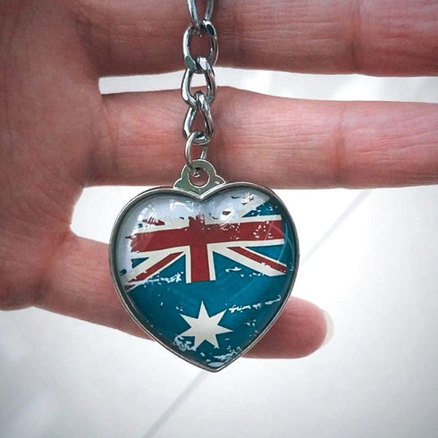 Custom Photo Keychain Heart-Shaped