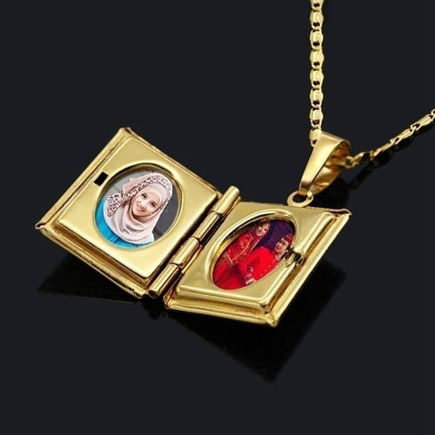 Quran Photo Pendant Necklace