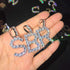 Custom Silver Tennis Letter Necklace