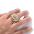 Custom Letter Spinning Initial Ring