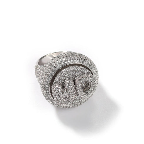 Custom Letter Spinning Initial Ring