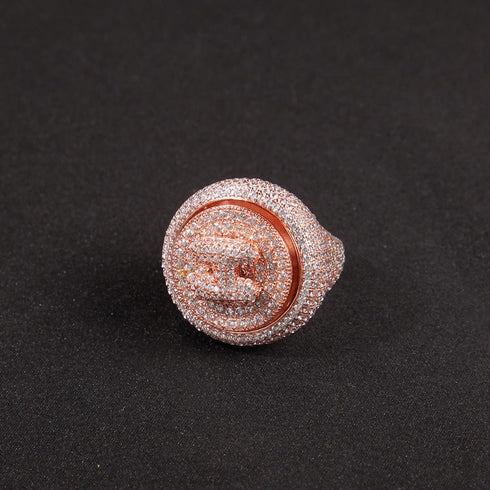 Custom Letter Spinning Initial Ring
