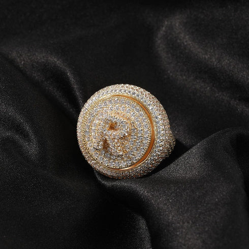 Custom Letter Spinning Initial Ring
