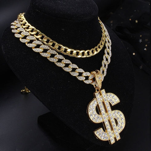 Dibs Big Dollar Cuban Choker Set