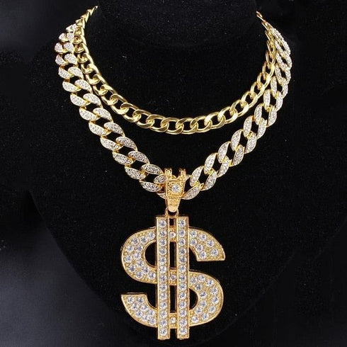 Dibs Big Dollar Cuban Choker Set