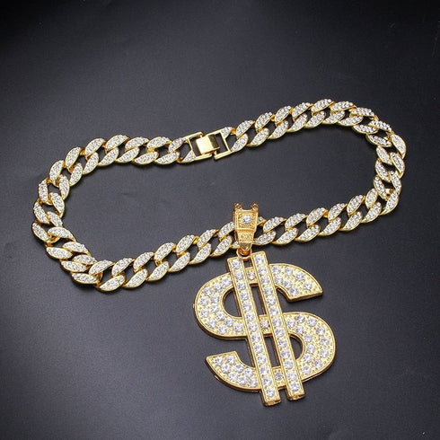 Dibs Big Dollar Cuban Choker Set