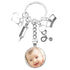 Custom Photo Baby Keychain with Charms