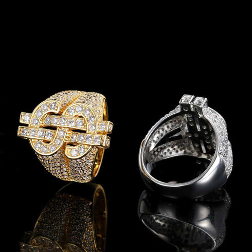Dollar $$ Iced-out Ring