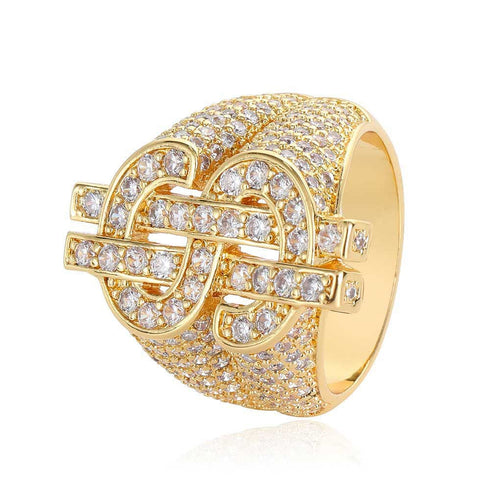Dollar $$ Iced-out Ring