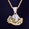 Dollar on hand Pendant Necklace