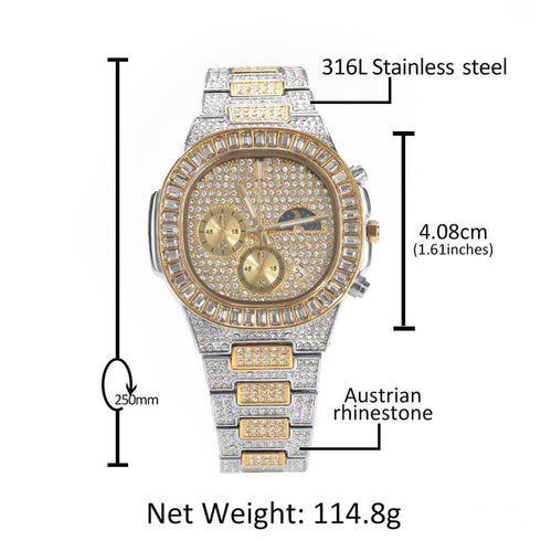 Don Icy Baguette Watch