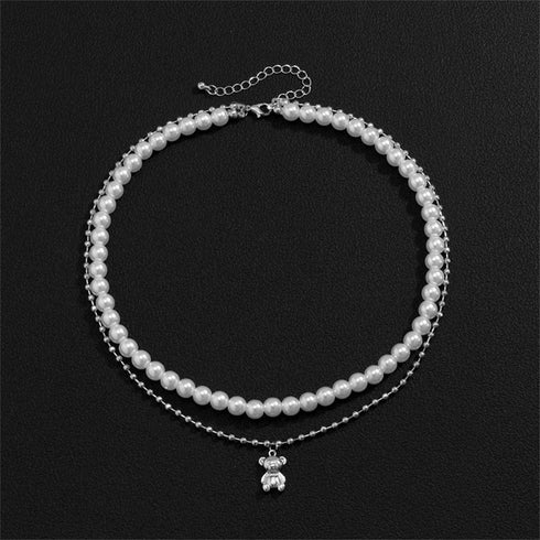 Double Layered Pearl Necklace