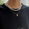 Double Layered Pearl Necklace
