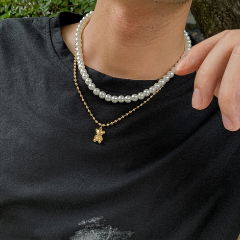 Double Layered Pearl Necklace