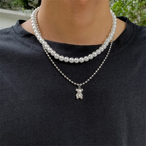Double Layered Pearl Necklace
