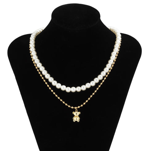 Double Layered Pearl Necklace