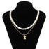 Double Layered Pearl Necklace