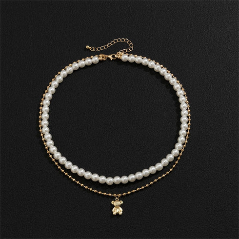 Double Layered Pearl Necklace