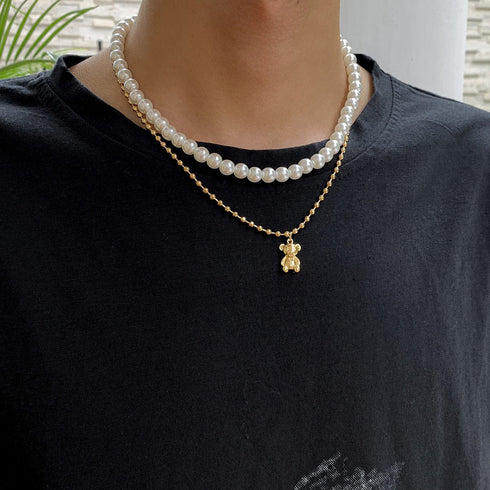 Double Layered Pearl Necklace