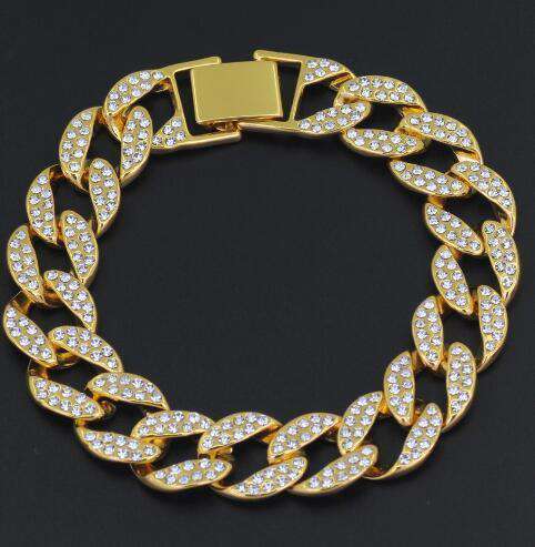 Drip Icy Cuban Chain Bracelet + Diamond Necklace + Watch Set